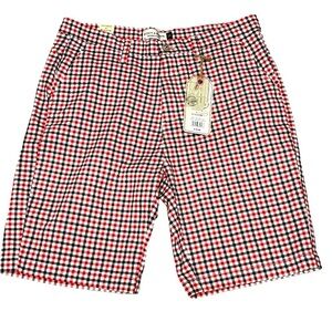 NWT Hudson & Barrow Red White and Blue Men’s Shorts Sz 34